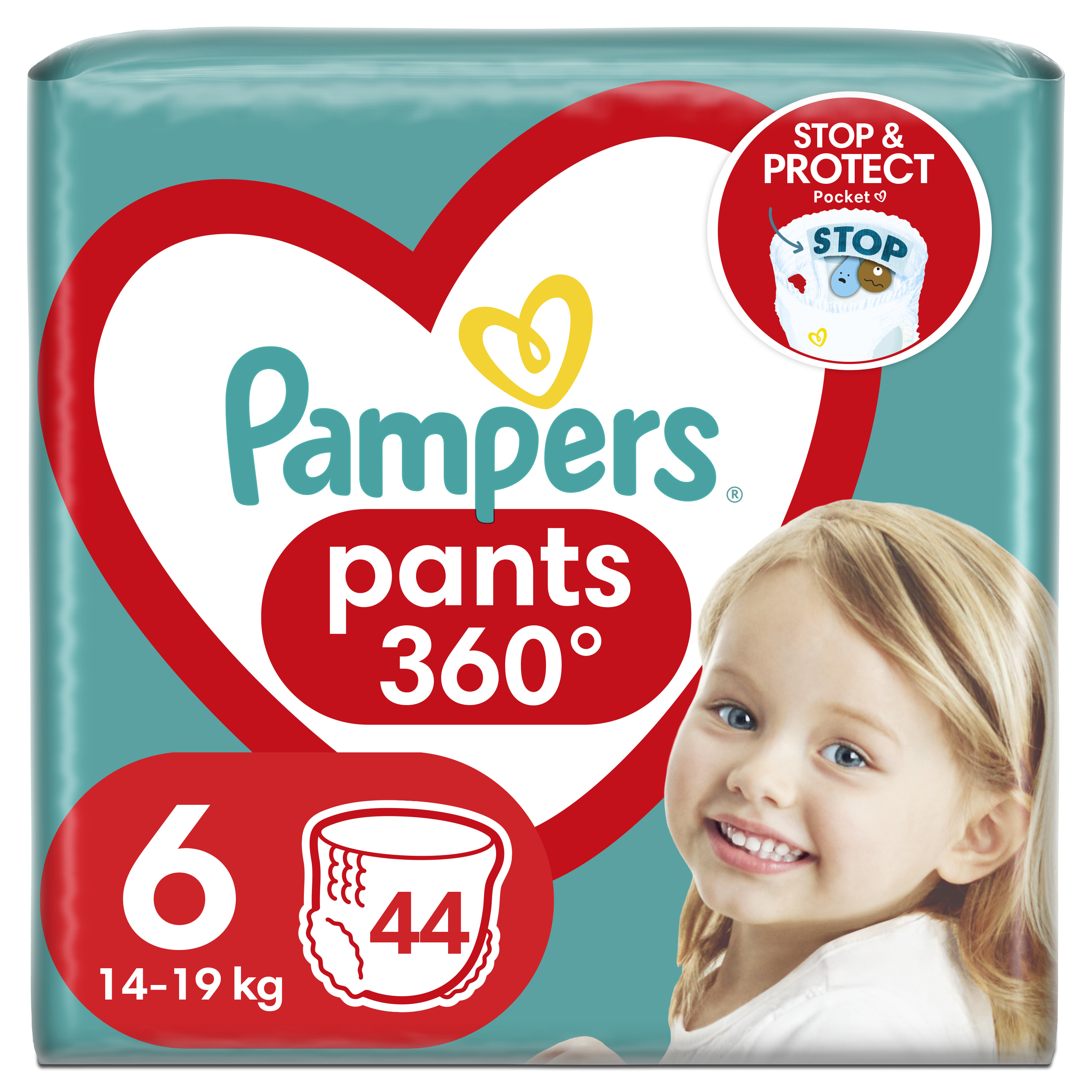 Підгузники-трусики Pampers Pants одноразові 6 (15+ кг) 44 шт. - фото 1