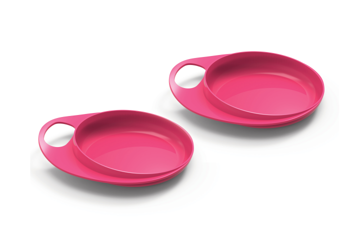 Набор тарелок Nuvita Easy Eating, розовый, 2 шт. (NV8451Pink) - фото 1