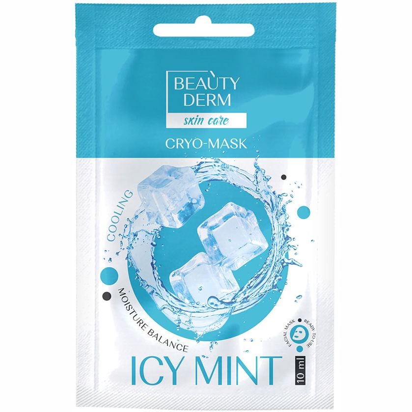 Кріо-маска для обличчя Beauty Derm Icy Mint, 10 мл - фото 1