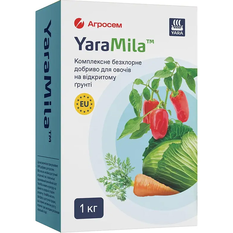 Комплексное бесхлорное удобрение YaraMila для овощей на открытом грунте 1 кг (10509222) - фото 1