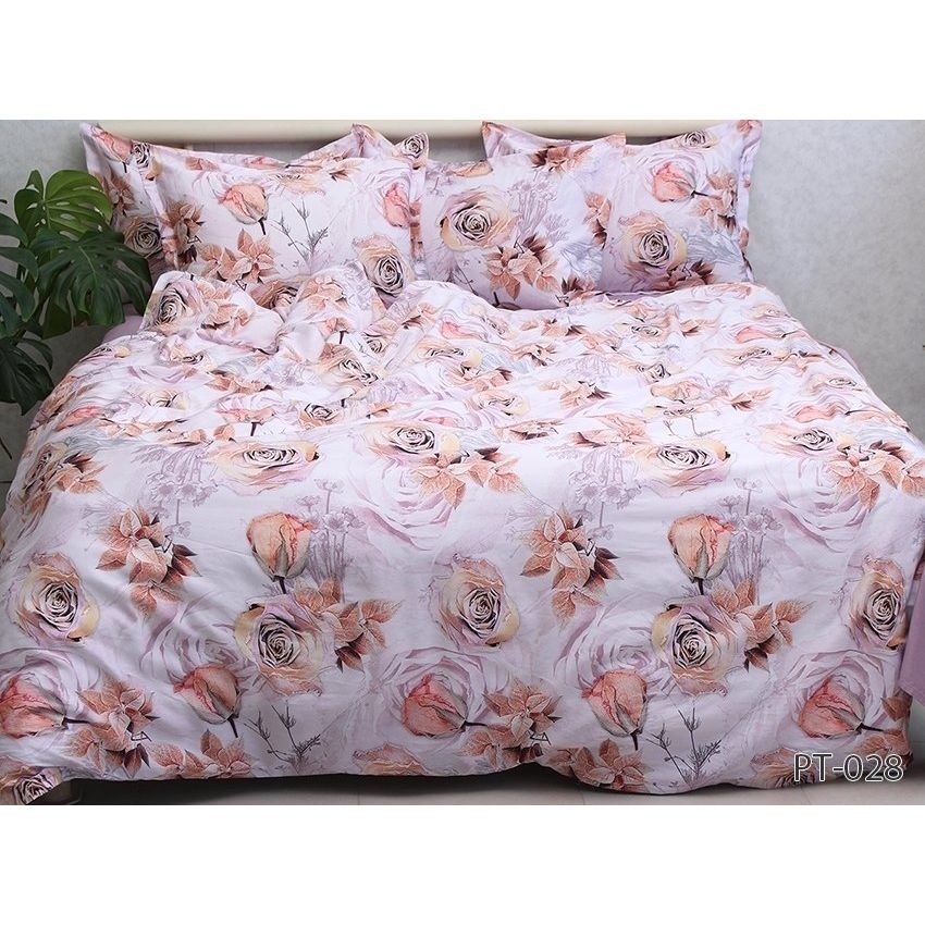 Комплект постельного белья TAG Tekstil с компаньоном 2-спальный Разноцветный 000240920 (PT-028) - фото 1