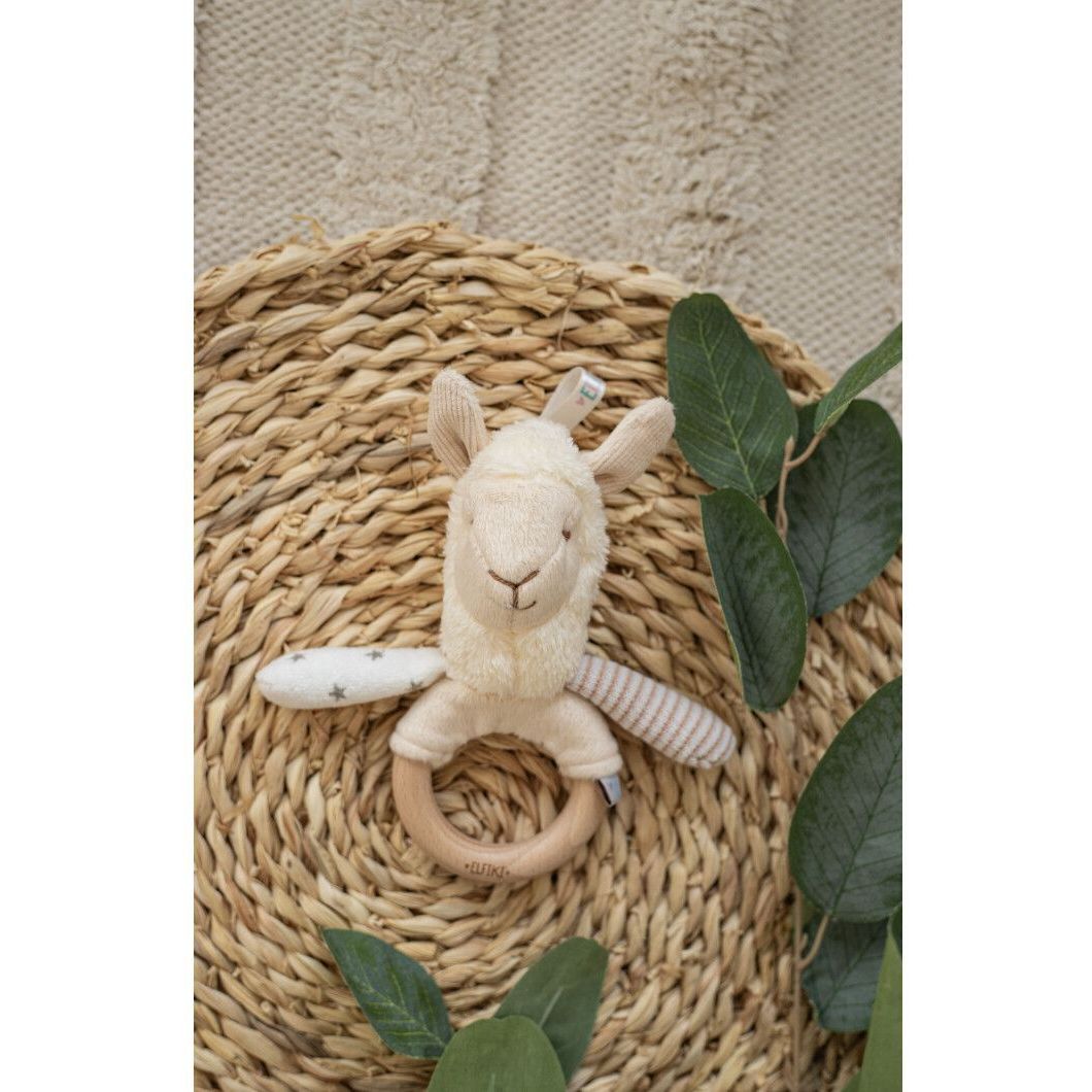 Іграшка - брязкальце Elfiki лама Семмі з дерев'яним гризунцем (ІГ-0135) - фото 5