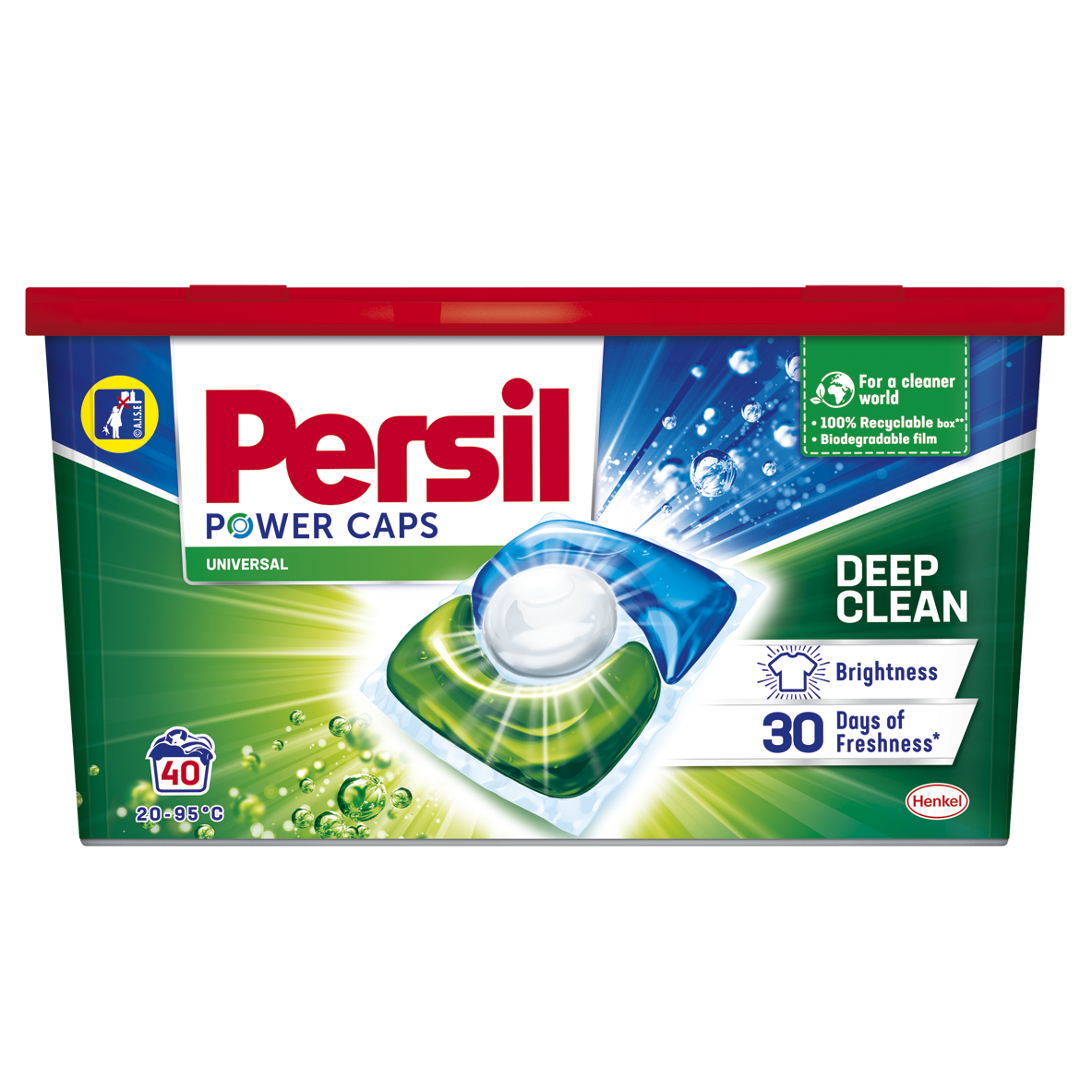 Капсулы для стирки Persil Power Caps Универсальные, 40 шт. - фото 1