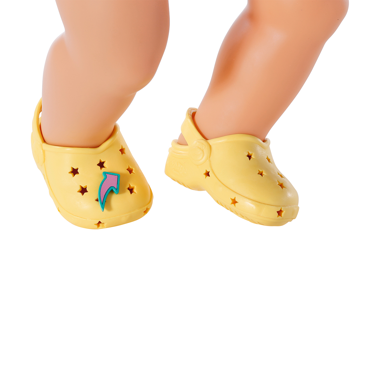 Взуття Baby Born Cандалі зі значками для ляльки, жовті, 43 см (831809-3) - фото 2