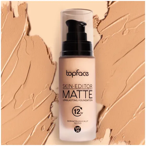 Тональна основа TopFace Skin Editor Matte Longlasting Foundation PT465 відтінок 004, 32 мл - фото 6