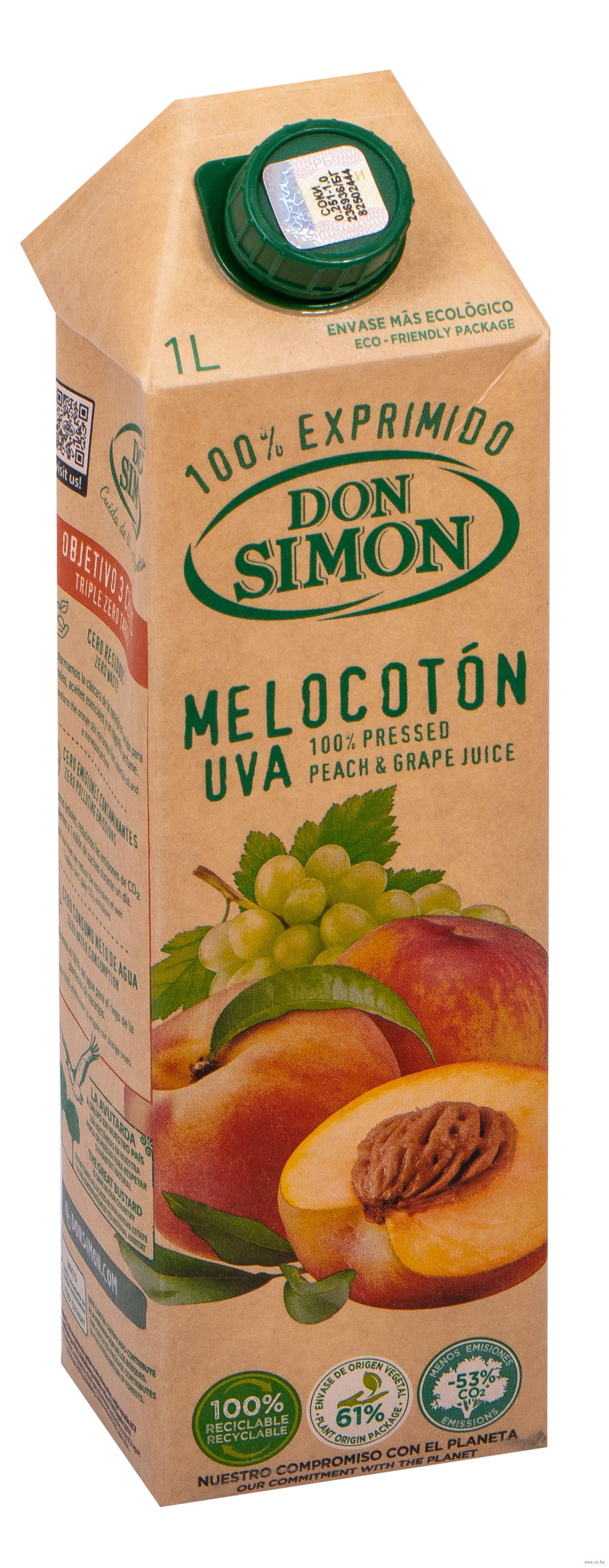 Сок Don Simon Персик-виноград 1 л (834202) - фото 1