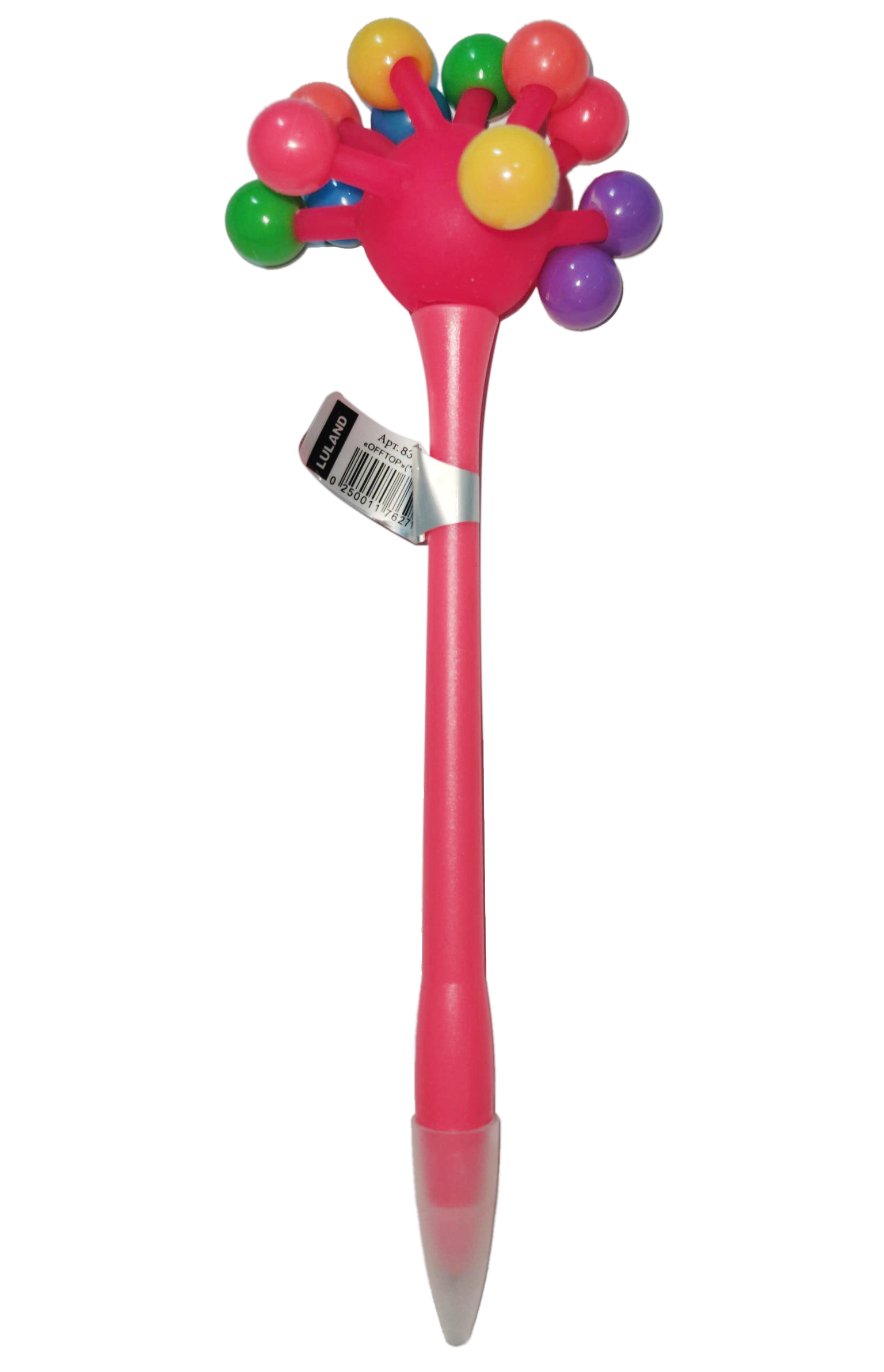 Ручка шариковая Offtop Молекулы, розовый (833795) - фото 1