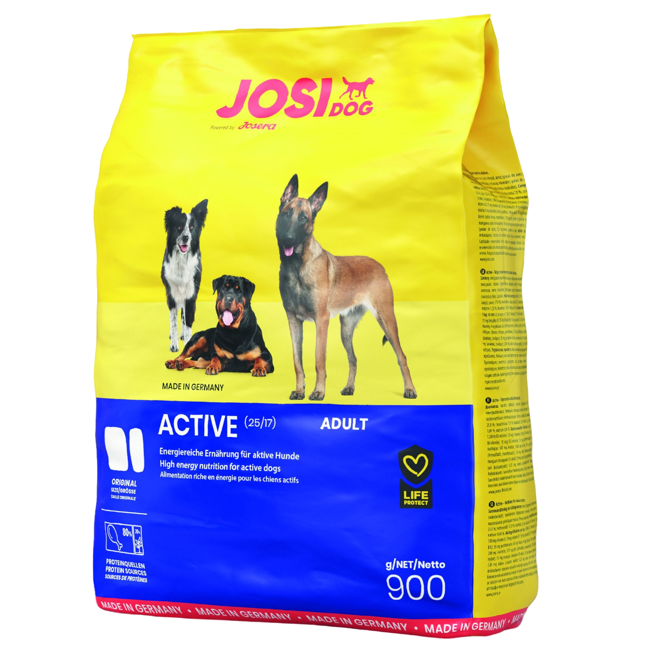 Сухой корм для активных собак Josera JosiDog Active Adult, с мясом домашней птицы, 0,9 кг - фото 1