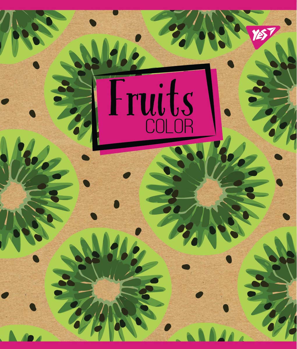 Набір зошитів Yes Fruits color А5 в лінійку 12 аркушів 10 шт. (765073) - фото 4