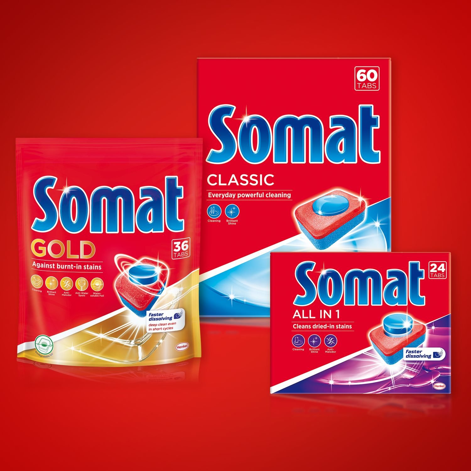 Таблетки для мытья посуды в посудомоечной машине Somat Classic, 220 таблеток - фото 7