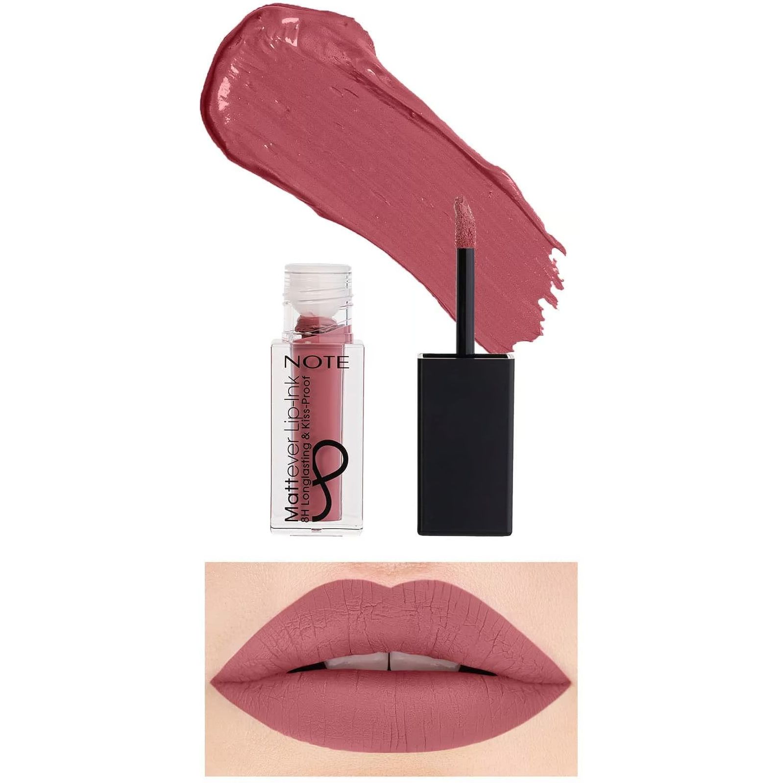 Матовий флюїд для губ Note Cosmetique Mattever Lip-Ink відтінок 07 (Mauve) 4.5 мл - фото 3