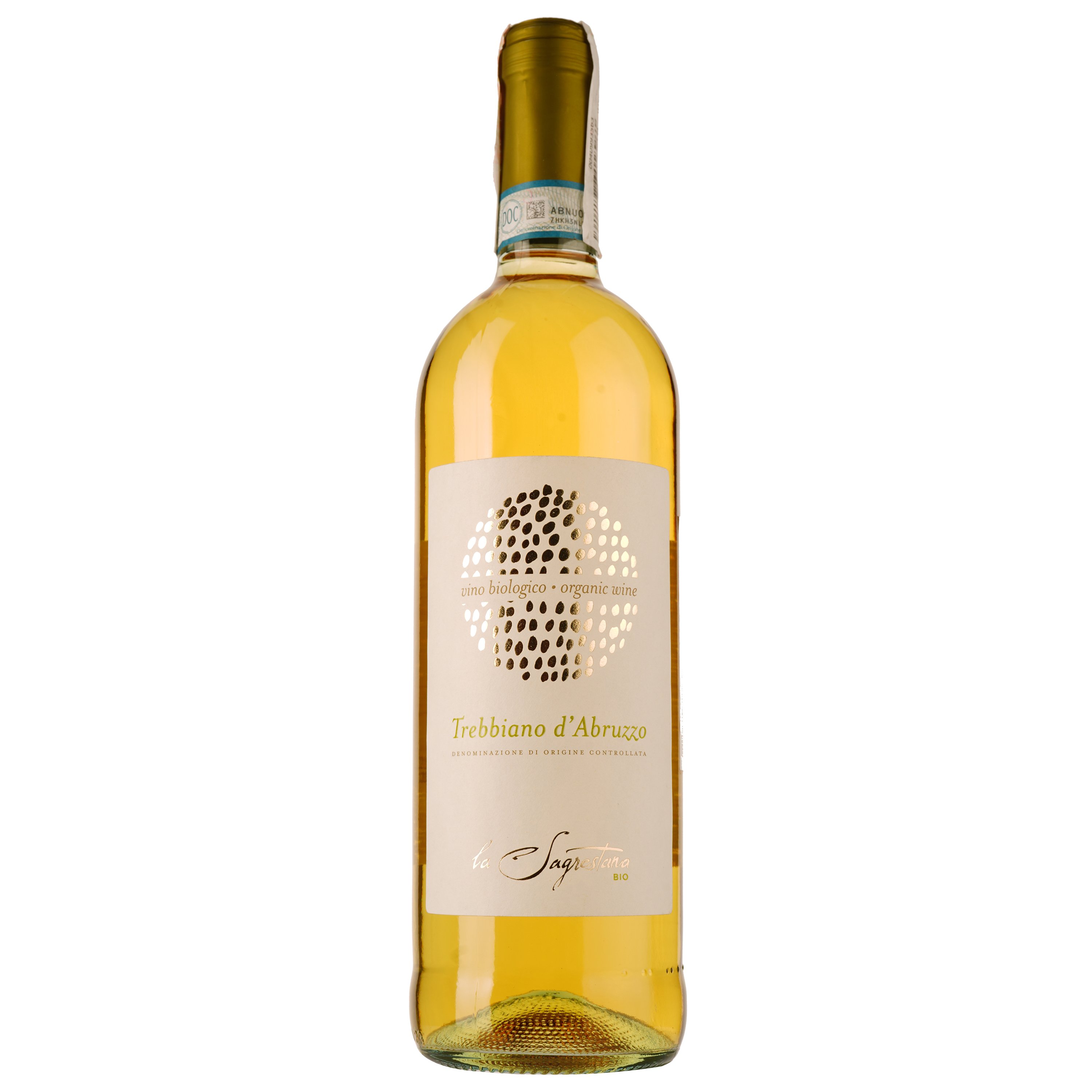 Вино Casa Vinicola Poletti Trebbiano d'Abruzzo Biologio, белое, сухое, 0,75 л - фото 1