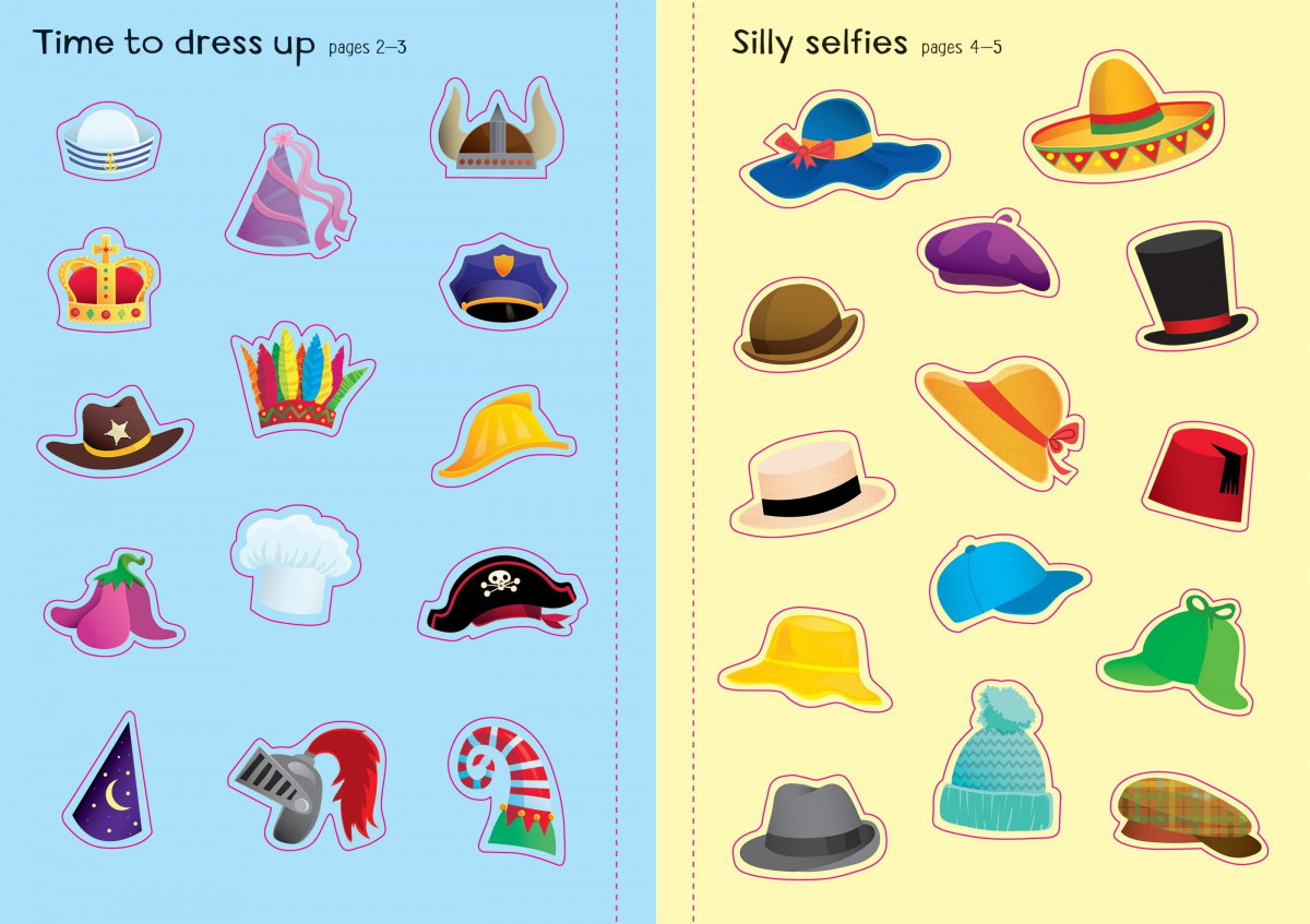 Little First Stickers Funny Hats - Jessica Greenwell, англ. язык (9781474986540) - фото 2