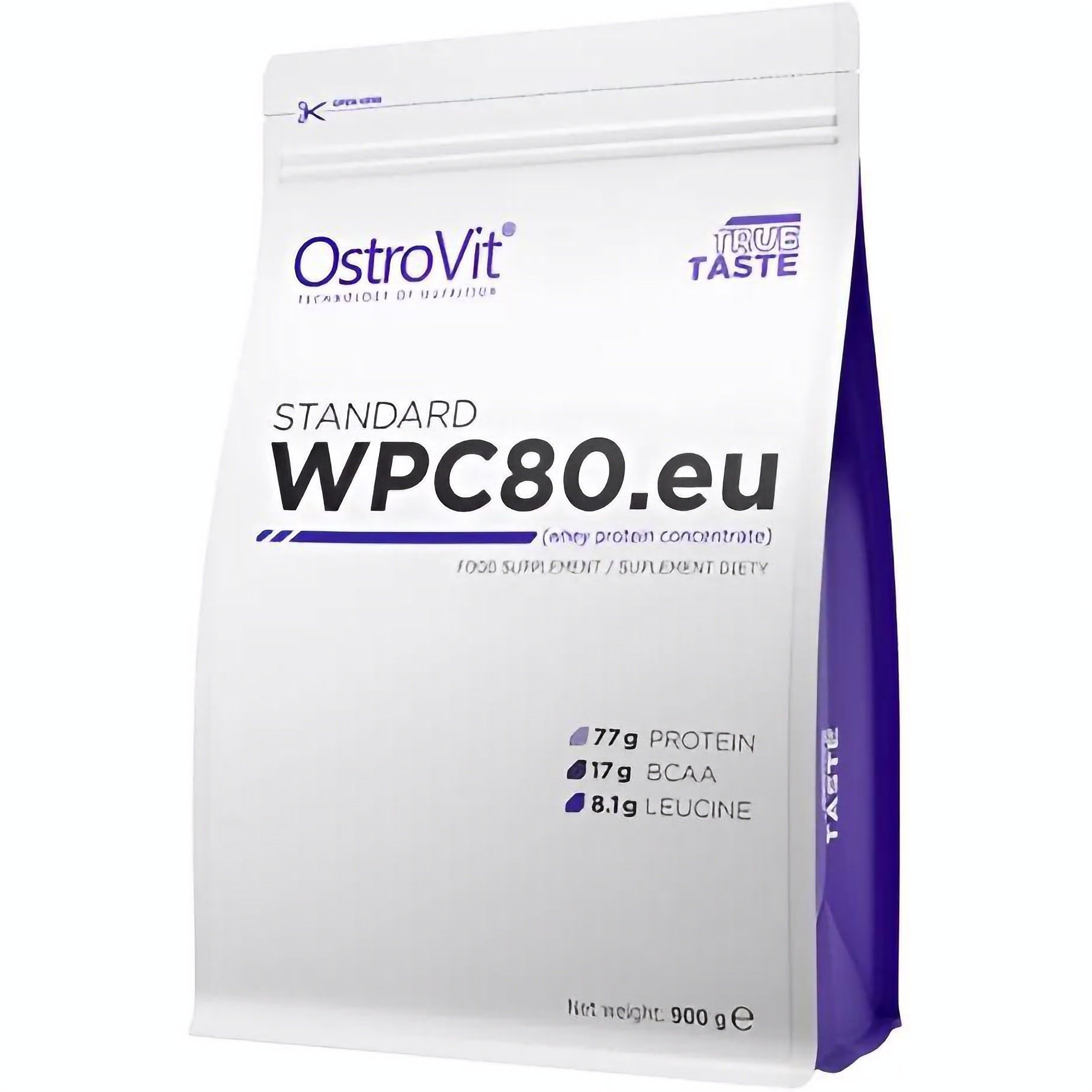 Протеин OstroVit Standaed WPC80.eu Chocolate Wafers 900 г - фото 1