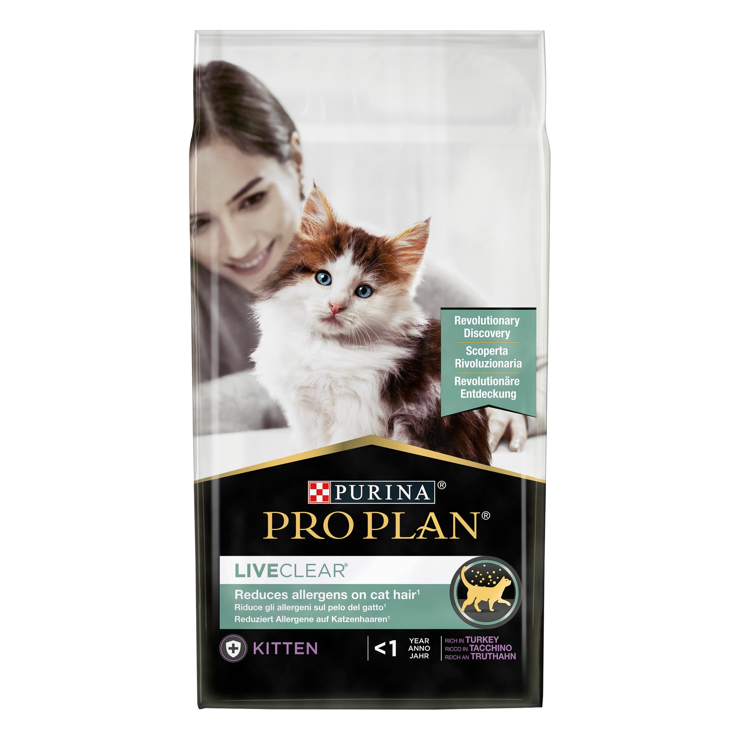Сухий корм для кошенят для зменшення алергенів на шерсті Purina Pro Plan LiveClear Kitten, з індичкою, 1,4 кг (12466185) - фото 1