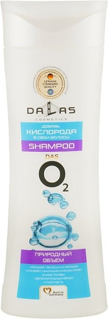 Шампунь для волосся Dalas das O2 Природний об'єм, 300 мл (723857) - фото 1