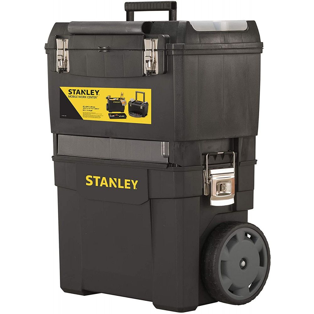 Ящик для інструментів великого об'єму Stanley Mobile WorkCenter 2 в 1 модульний c колесами (1-93-968) - фото 1