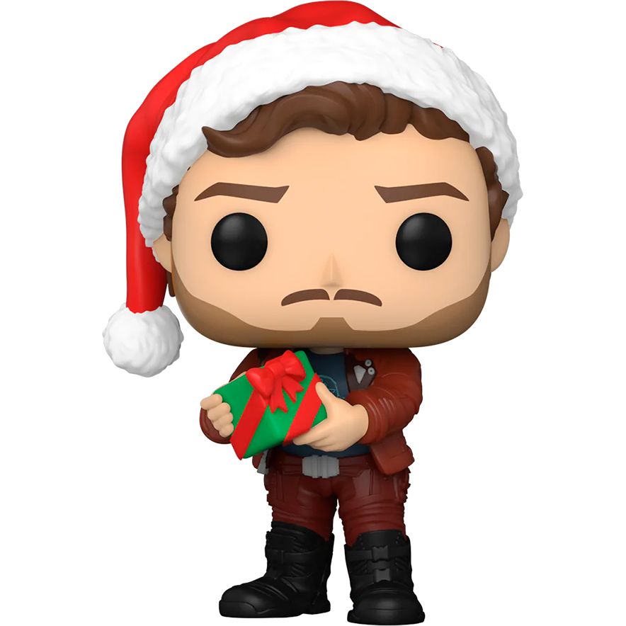 Ігрова фігурка Funko Pop! Вартові галактики: Holiday Special Зоряний лорд, 9,6 см (64333) - фото 1