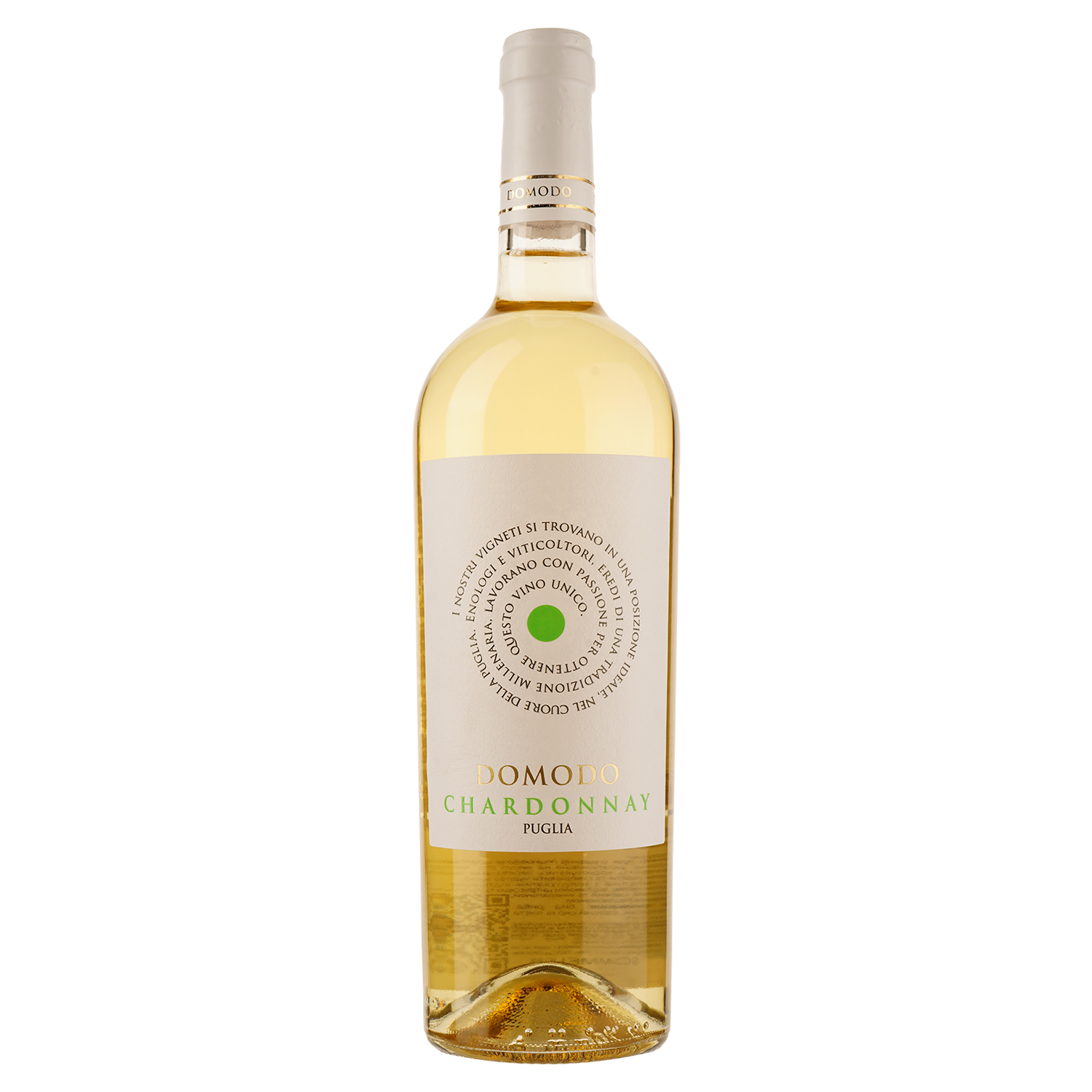 Вино Domodo Chardonnay Puglia IGP Puglia, белое, сухое, 0,75 л - фото 1