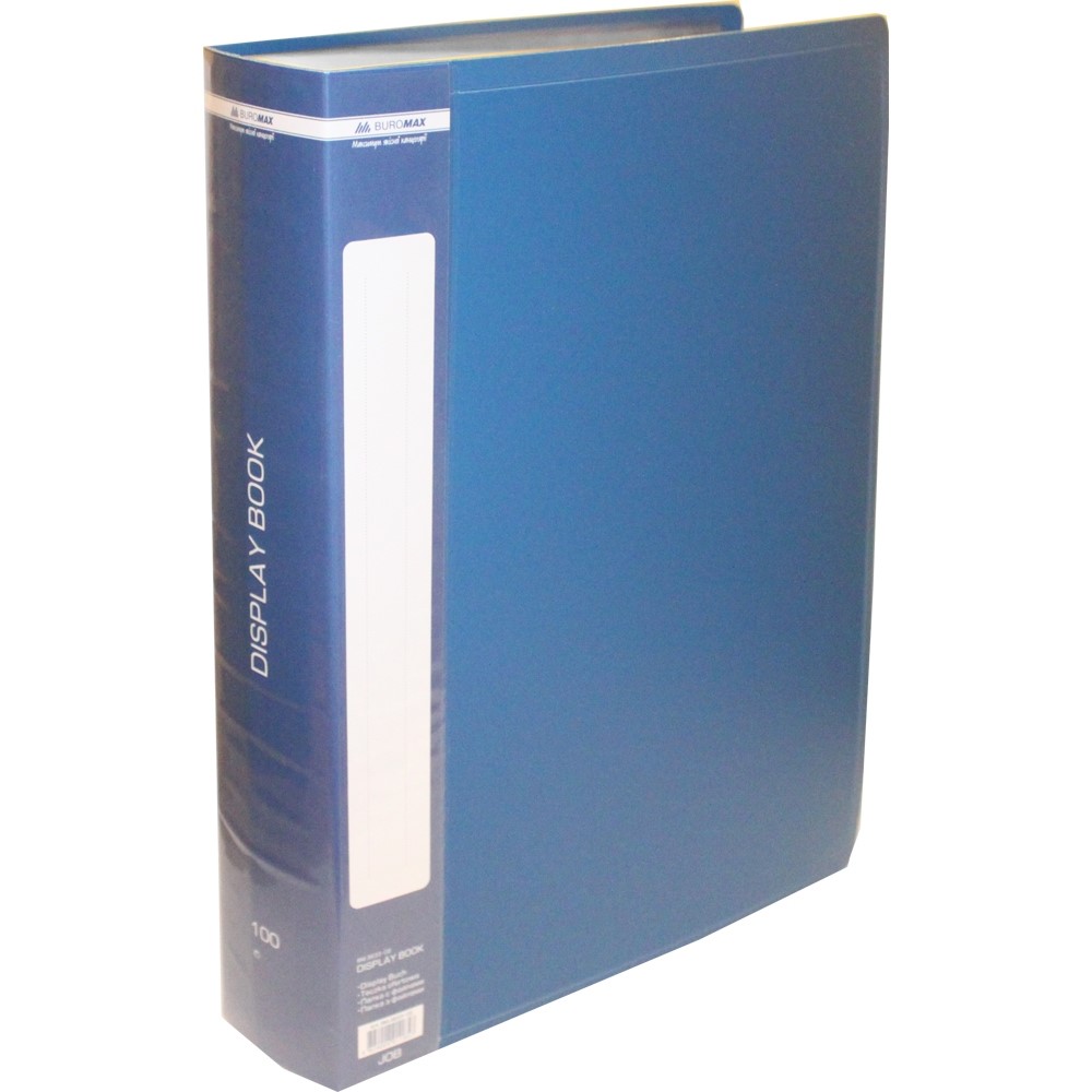 Папка зі 100 файлами Buromax А4 у чохлі синя (BM.3633-02) - фото 1