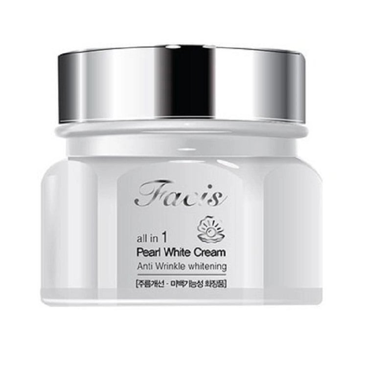 Крем для освітлення Jigott Facis All-In-One Pearl Whitening Cream, з перловим порошком, 100 мл - фото 1