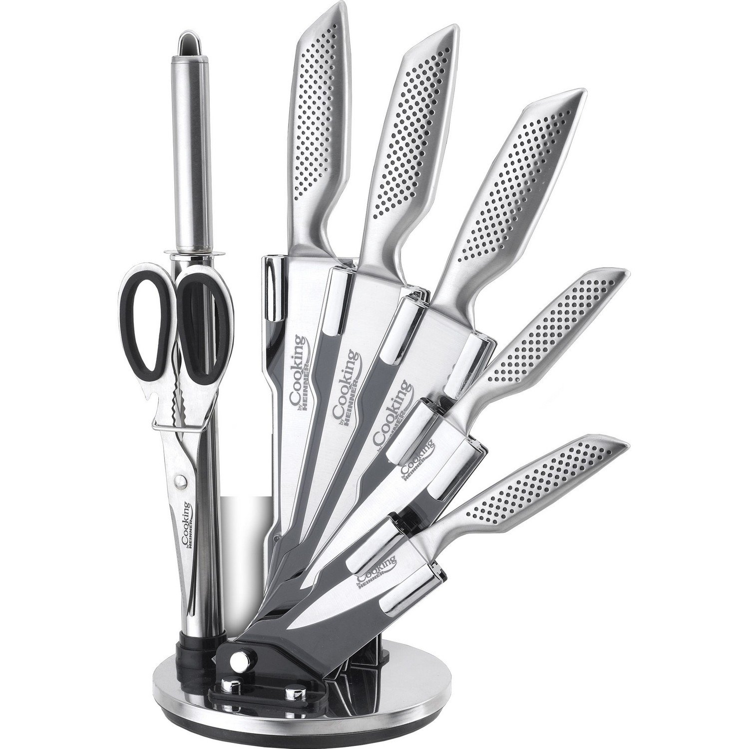 Набір кухонних ножів Heinner Magnium з фіксованим лезом, 8 предметів (HR-GL-8PCS) - фото 1