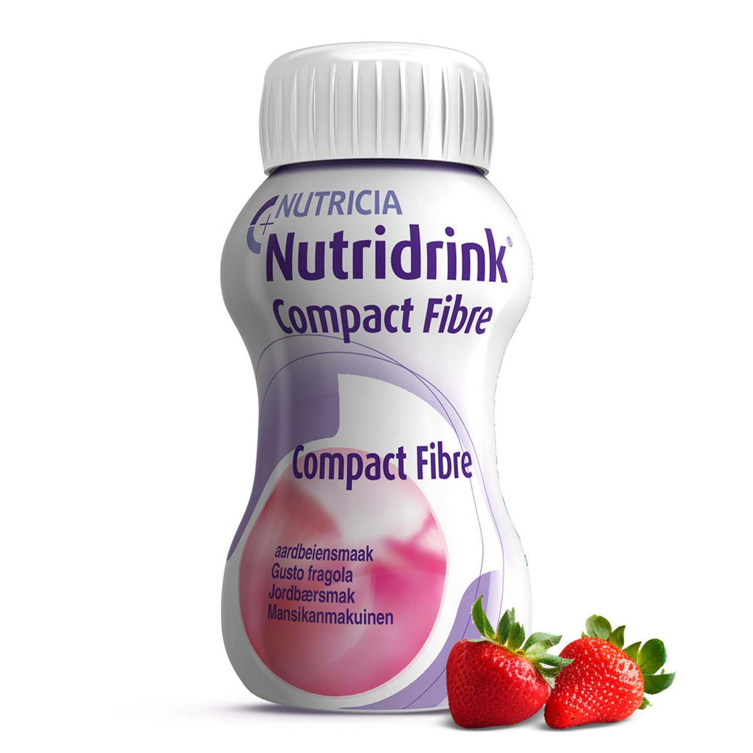 Энтеральное питание Nutricia Nutridrink Compact Fibre со вкусом клубники 4х125 мл - фото 2