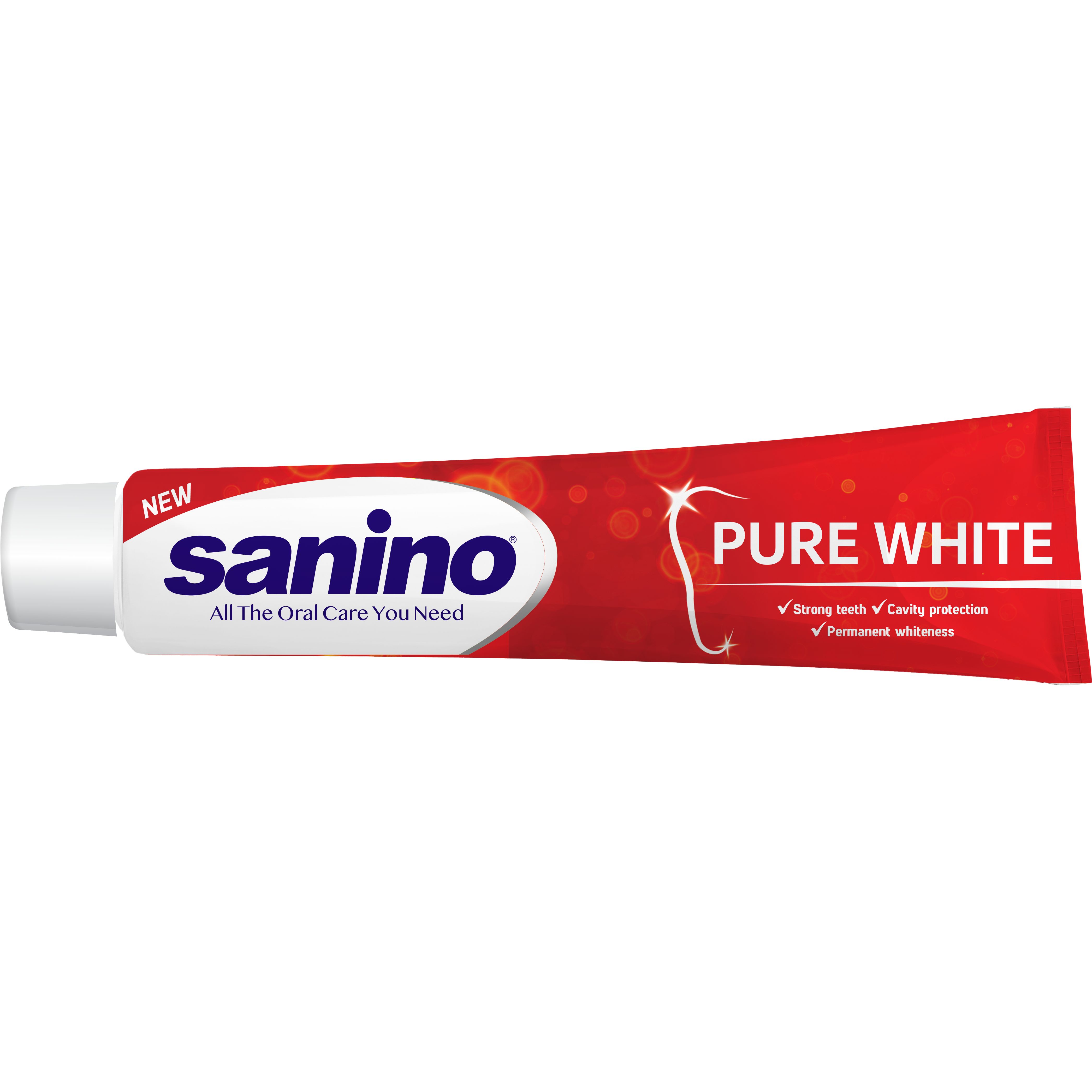 Зубная паста Sanino Pure White Отбеливающая 50 мл - фото 1