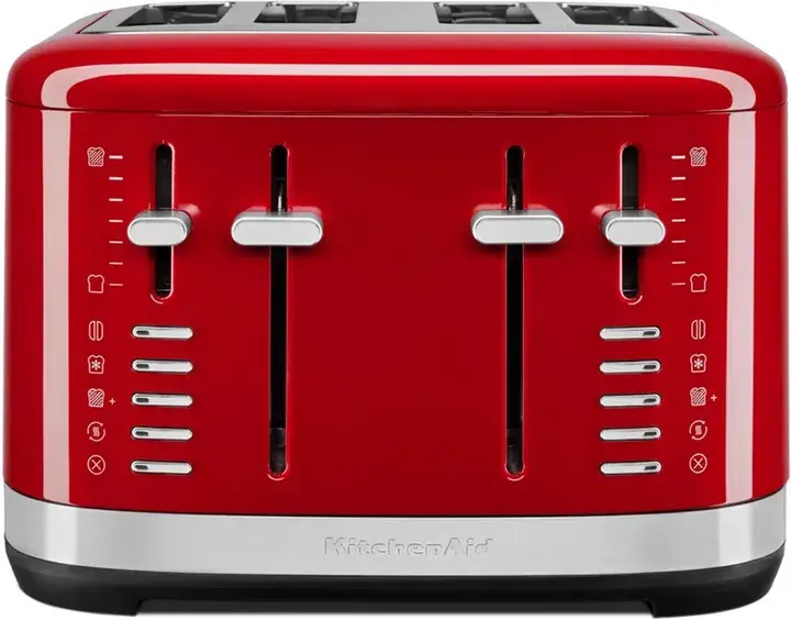 Тостер KitchenAid на 4 тости червоний (5KMT4109EER) - фото 2