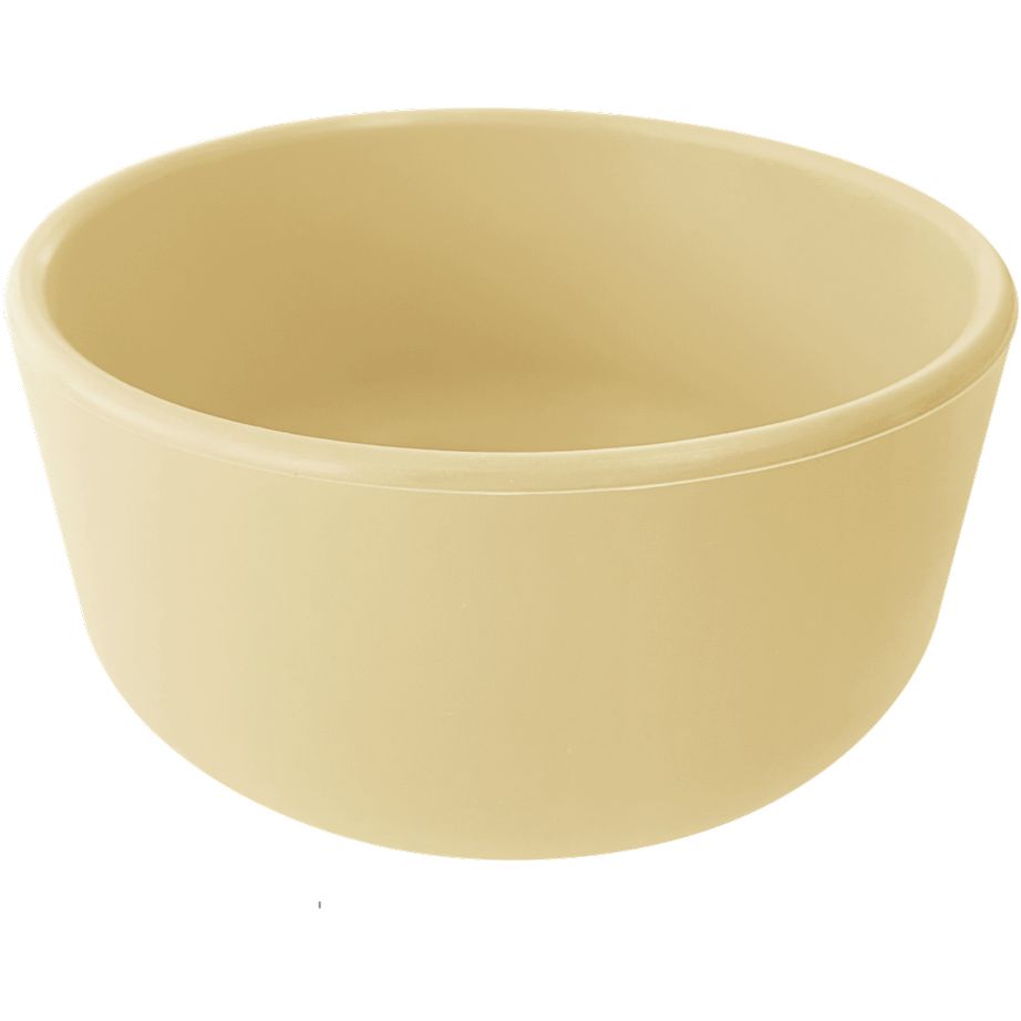 Тарелка силиконовая MinikOiOi Bowl Mellow Yellow, глубокая (101080106) - фото 1