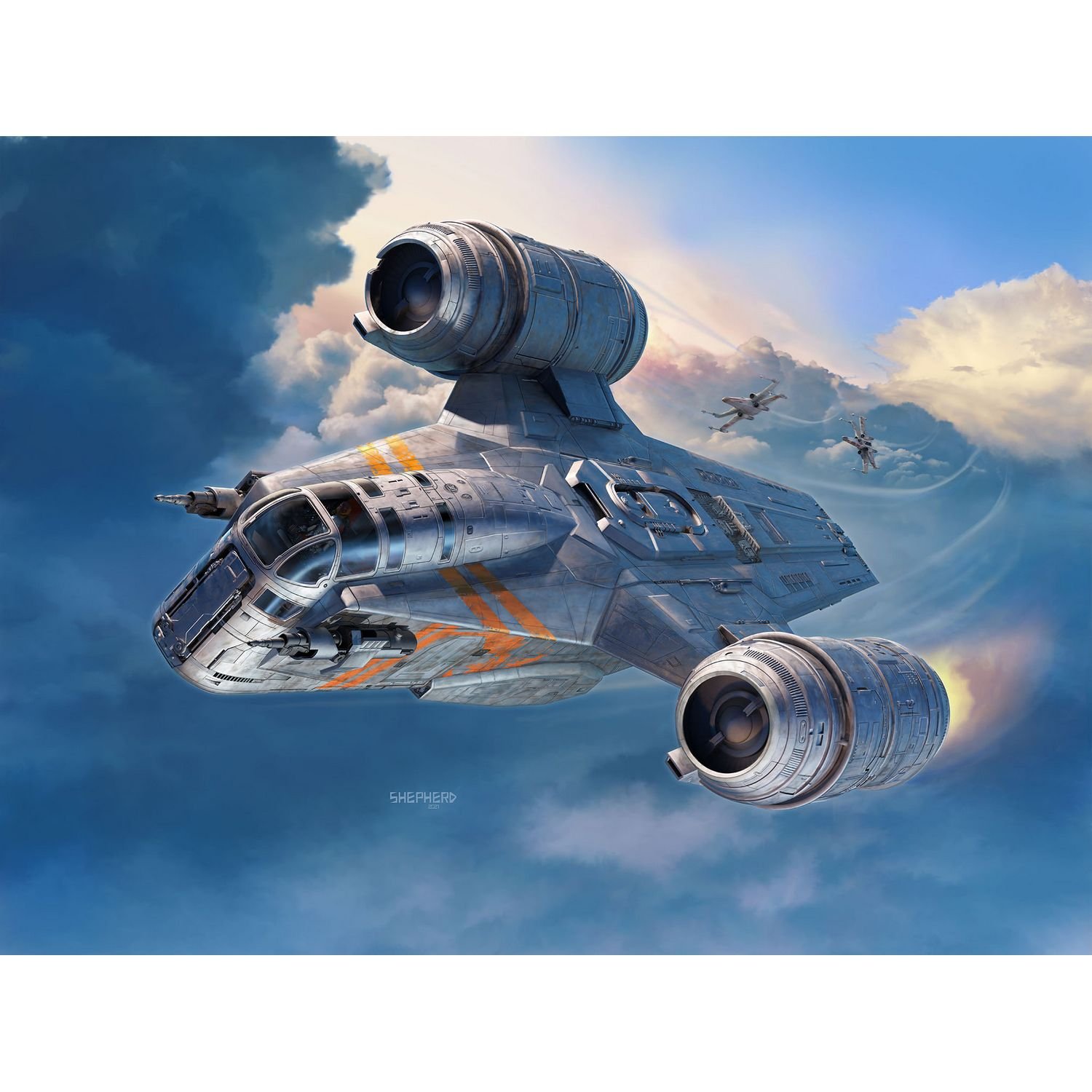 Сборная модель Revell Корабль The Razor Crest из сериала Мандалорец, уровень 3, масштаб 1:72, 101 деталь (RVL-06781) - фото 2