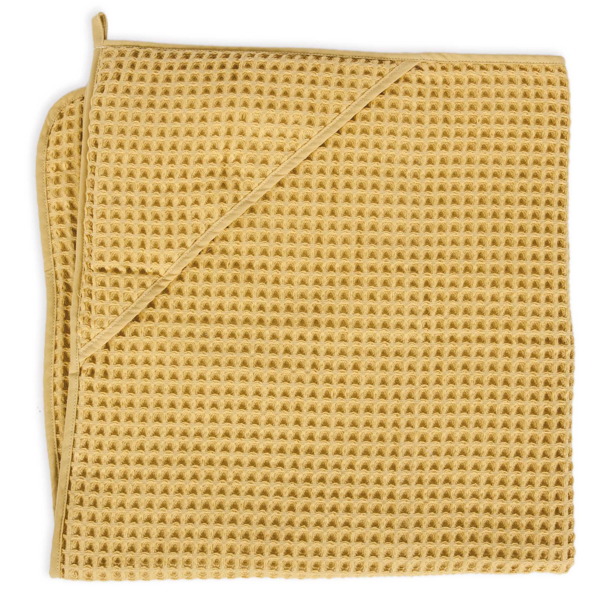 Рушник Ceba Baby Waffle Line Cream Gold, 100х100 см, жовтий (8971278) - фото 1