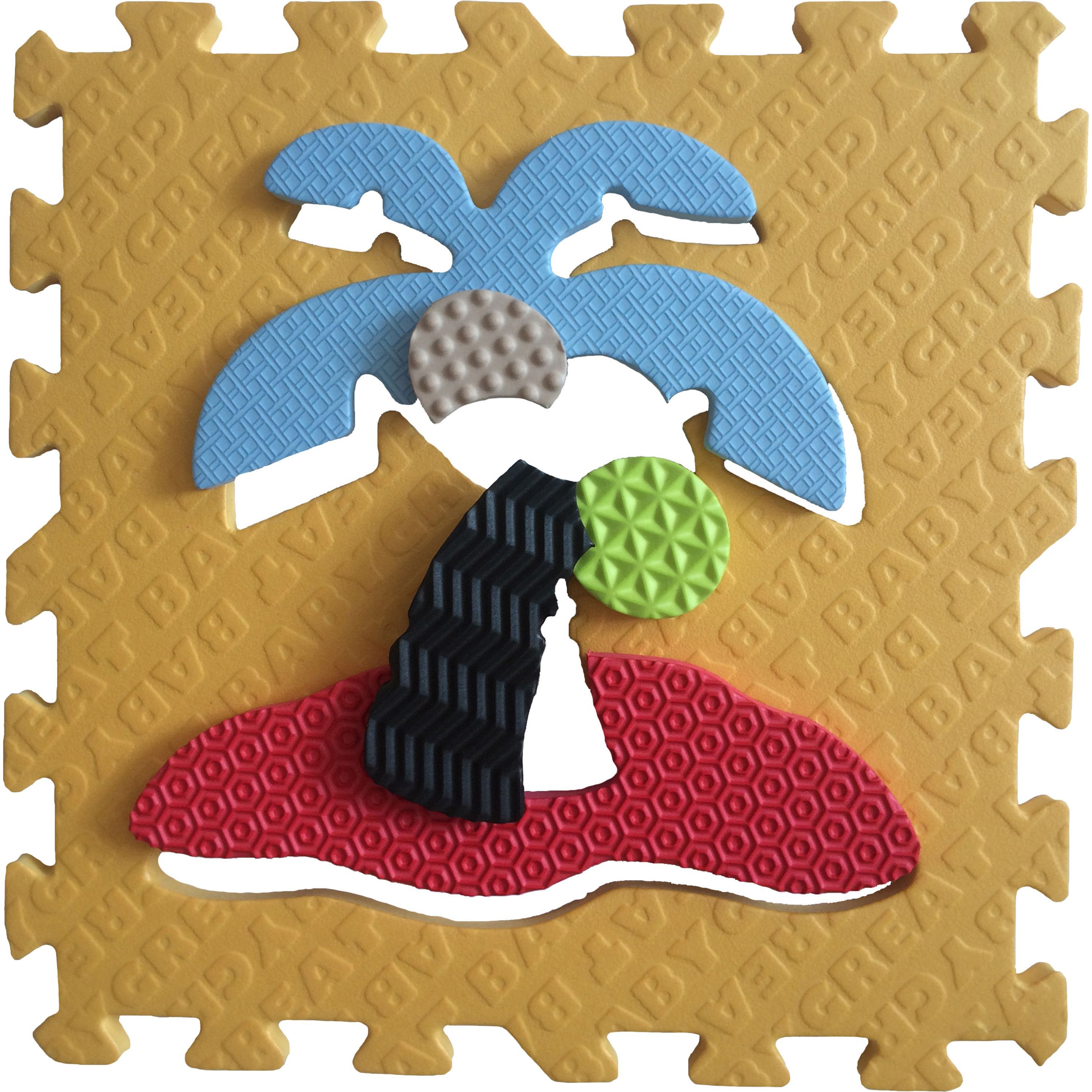Дитячий розвиваючий ігровий килимок-пазл Baby Great Пригода піратів, з бортиком, 153х122 см (GB-M1501Е) - фото 3