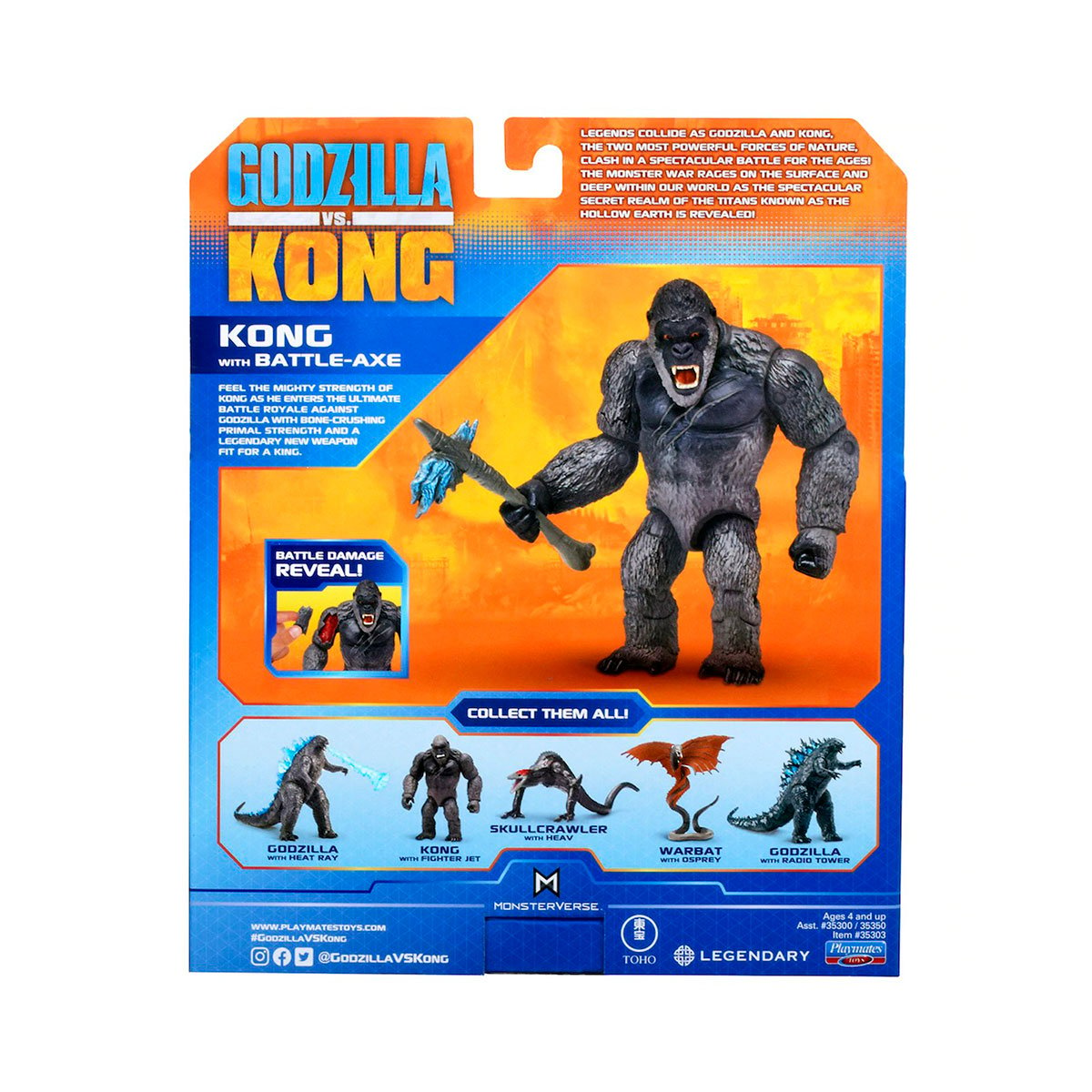 Игровая фигурка Godzilla vs. Kong Конг с боевым топором (35303) - фото 8