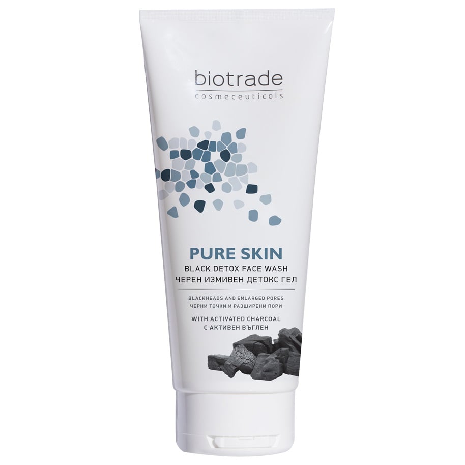 Ніжний гель Biotrade Pure Skin для вмивання, з мікросферами активованого вугілля та молочною кислотою, 200 мл - фото 1