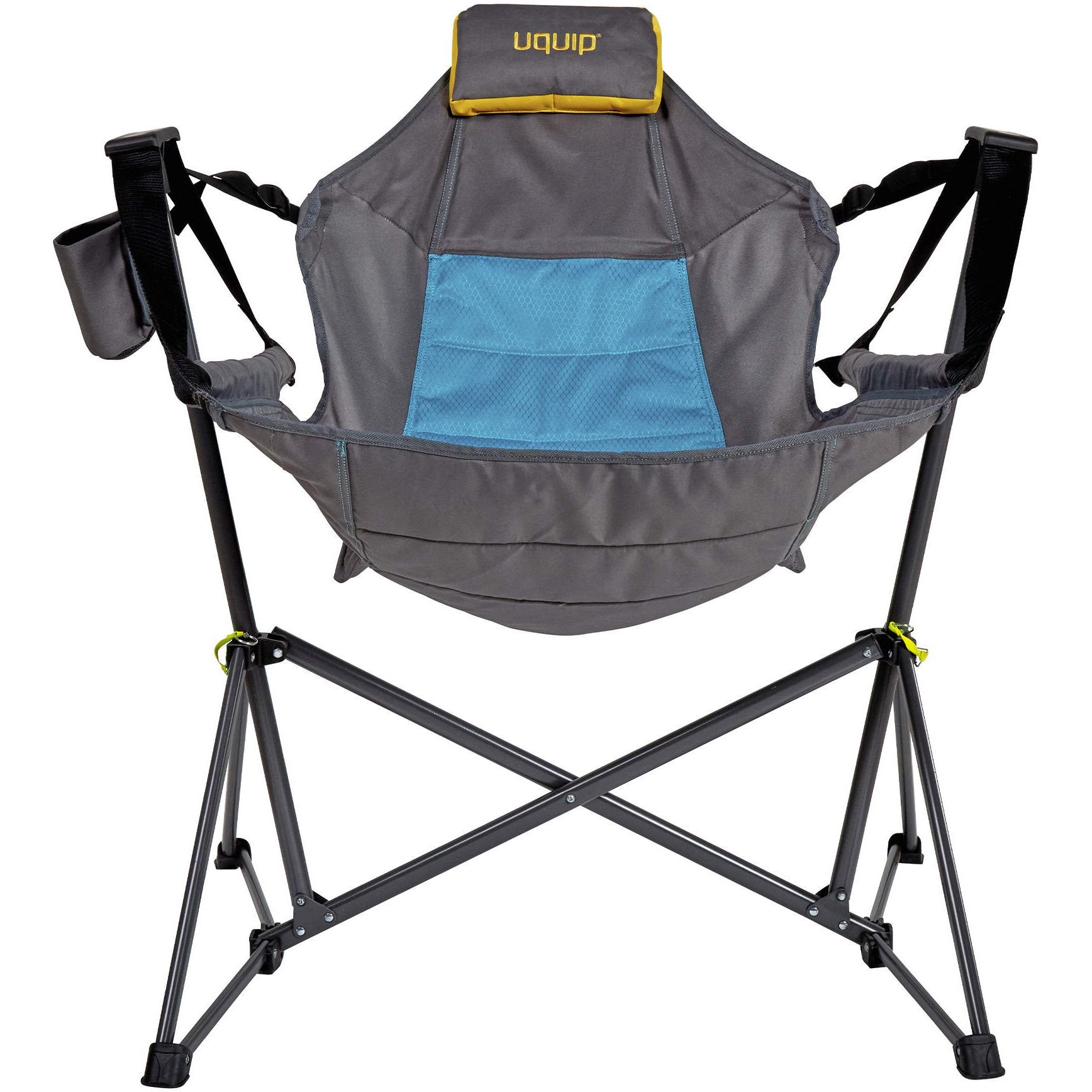 Кресло раскладное Uquip Rocky серое с голубым (244027) - фото 2