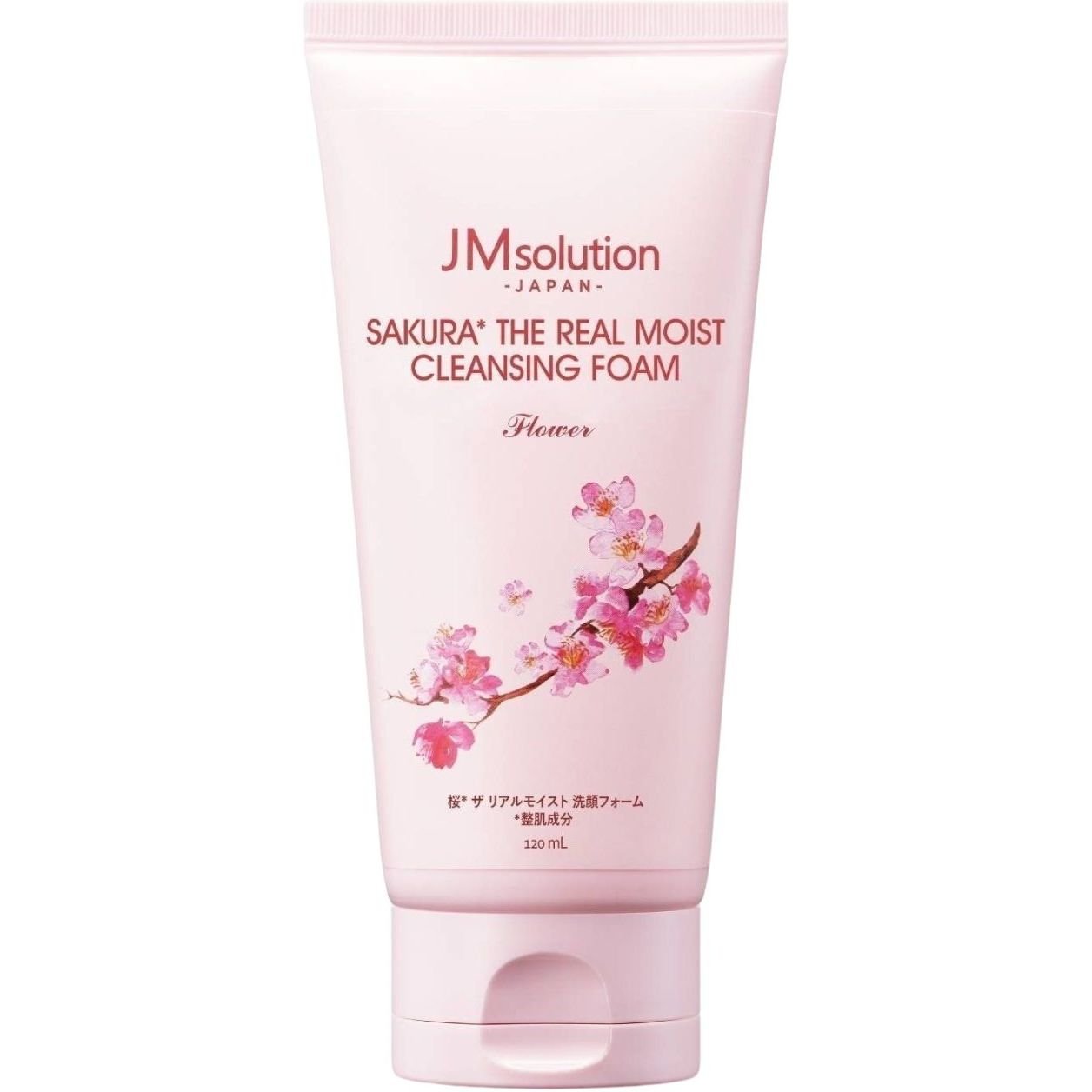 Очищающая пена JMsolution Sakura The Real Moist Cleansing Foam, 120 мл - фото 1