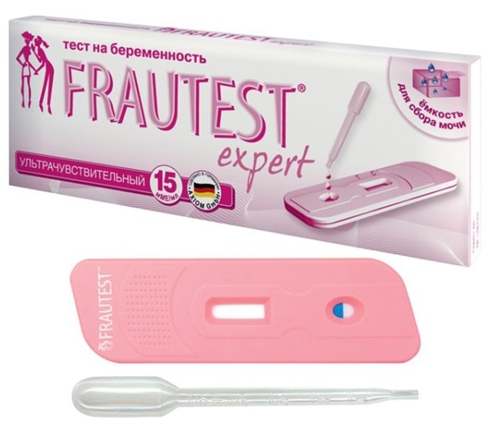 Тест-пипетка для определения беременности Frautest Expert - фото 1