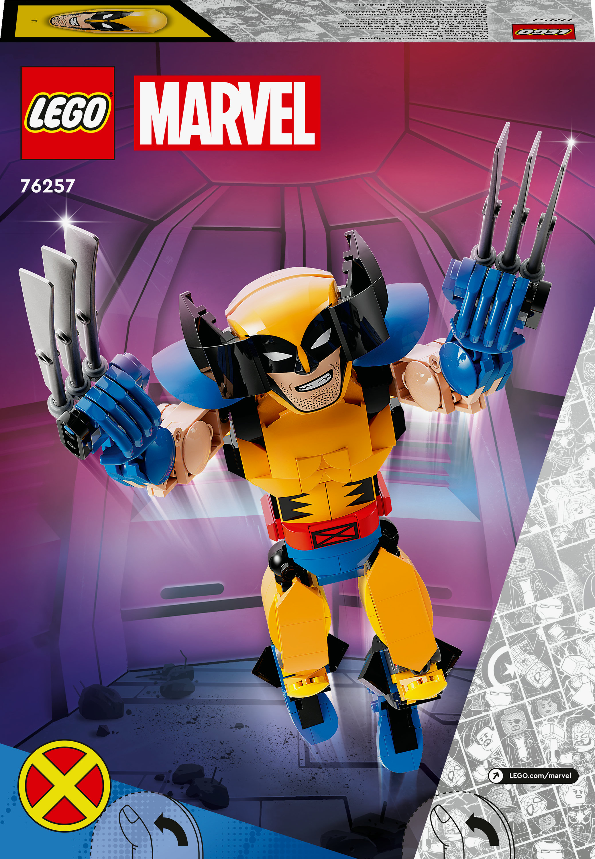 Конструктор LEGO Marvel Фігурка Росомахи для складання, 327 деталей (76257) - фото 9