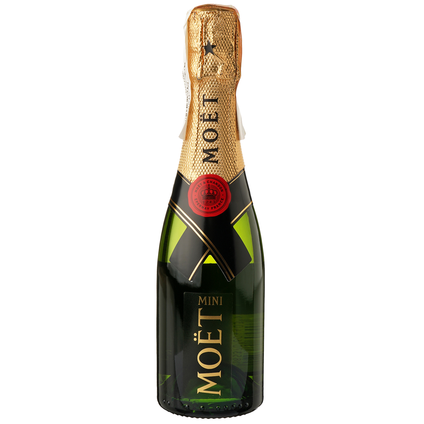 Шампанское Moet&Chandon Brut Imperial, белое, брют, AOP, 12%, 0,2 л (81156) - фото 1