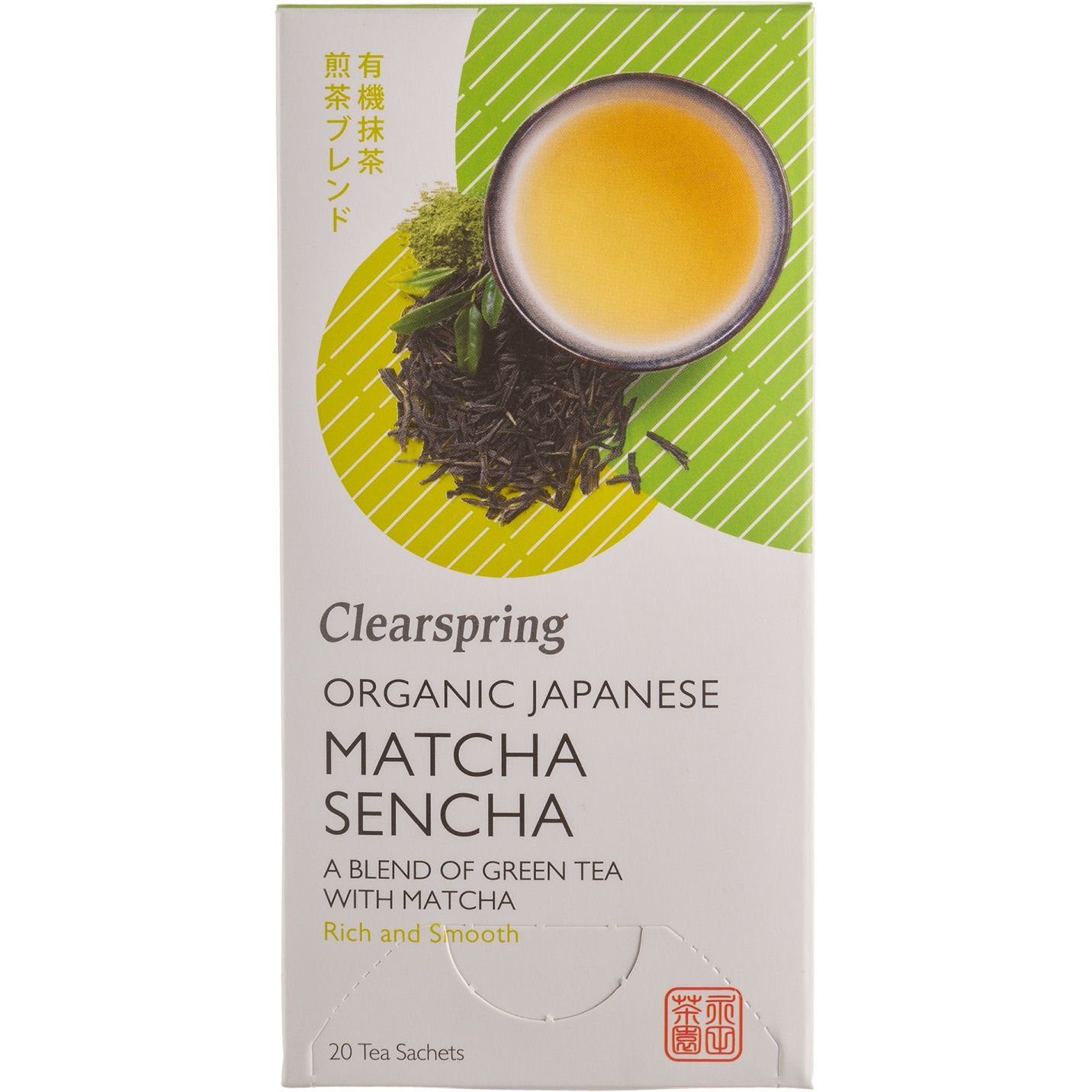 Чай зеленый Clearspring Matcha Sencha органический 36 г (20 шт. х 1.8 г) - фото 1