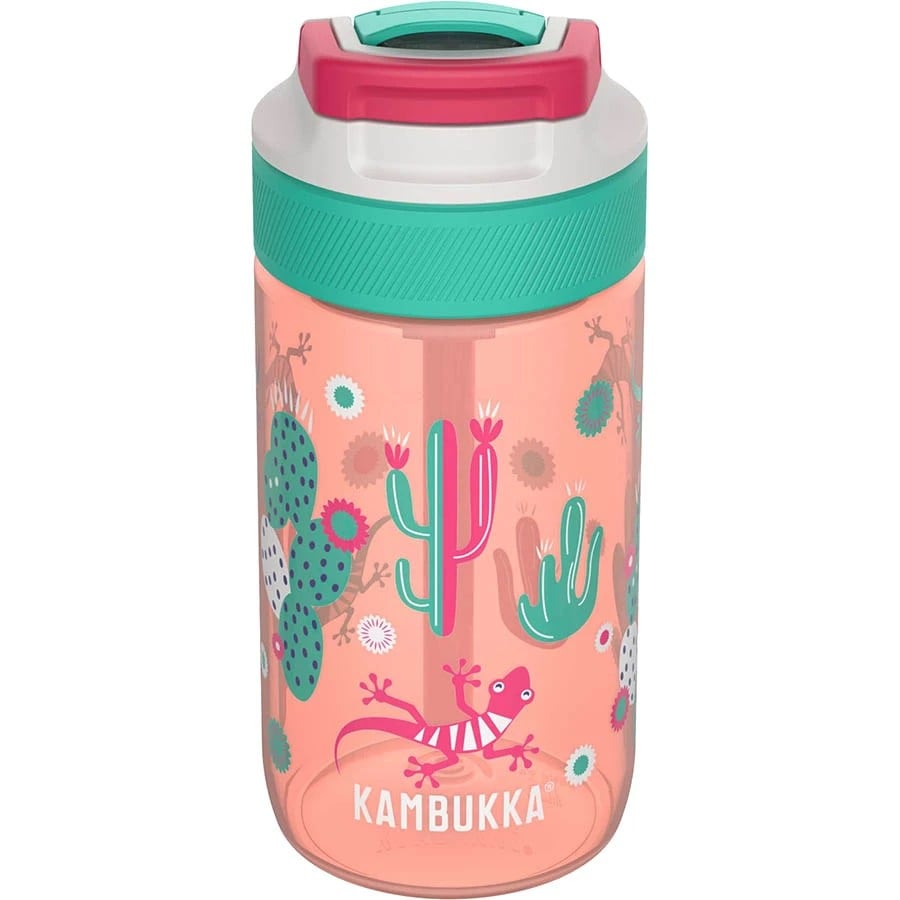 Пляшка для води дитяча Kambukka Lagoon Cactus Gekko, 400 мл, рожева (11-04037) - фото 2