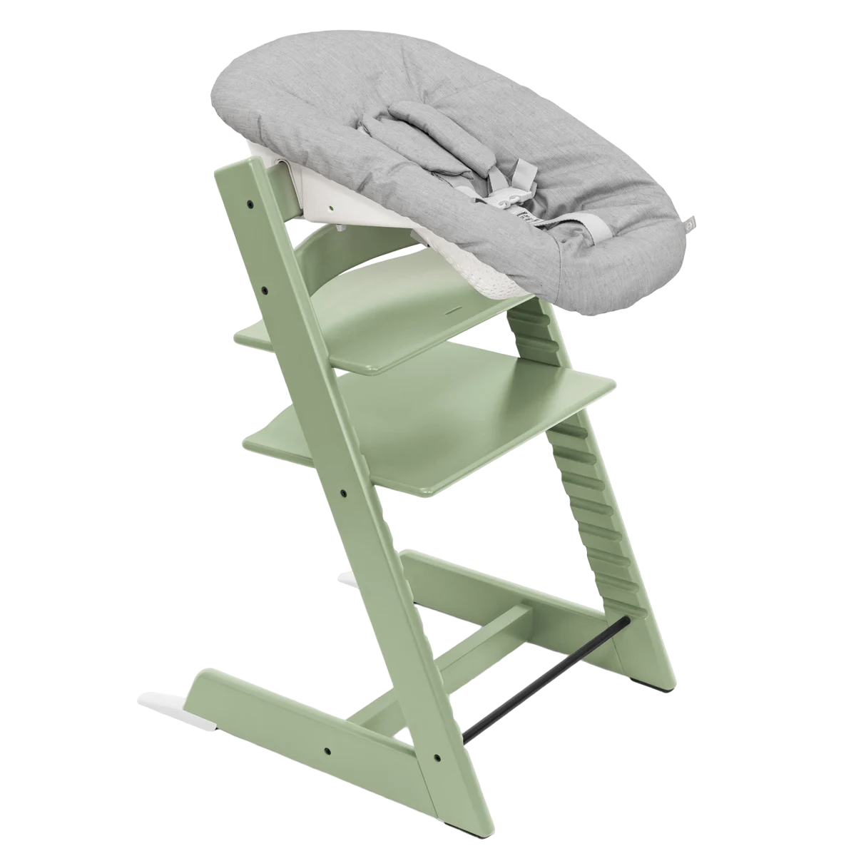 Набор Stokke Newborn Tripp Trapp Moss Green: стульчик и кресло для новорожденных (k.100130.52) - фото 1