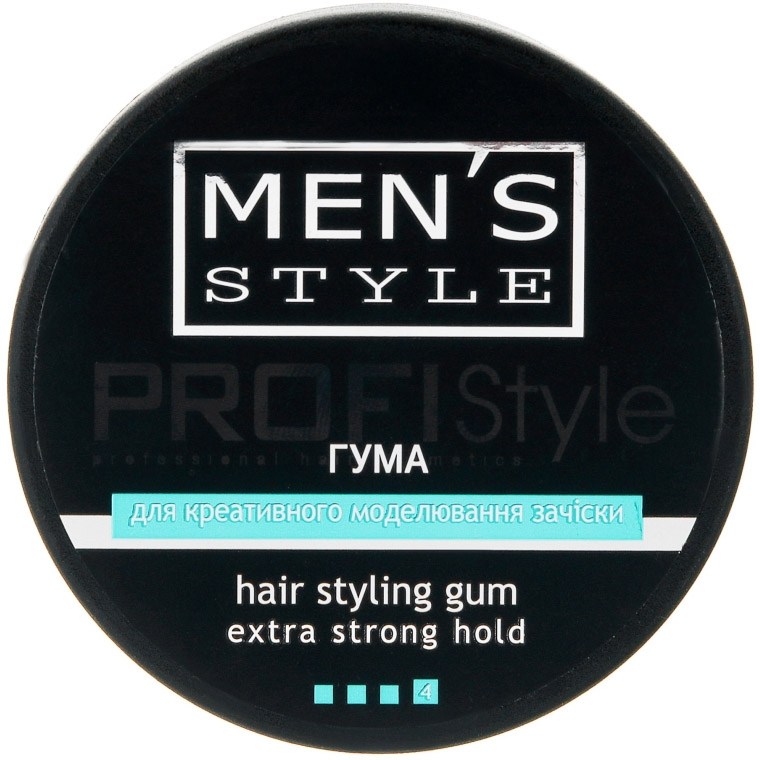 Гума для моделювання зачіски ProfiStyle Men's Style Hair Styling Gum Extra Strong Hold 80 мл - фото 2