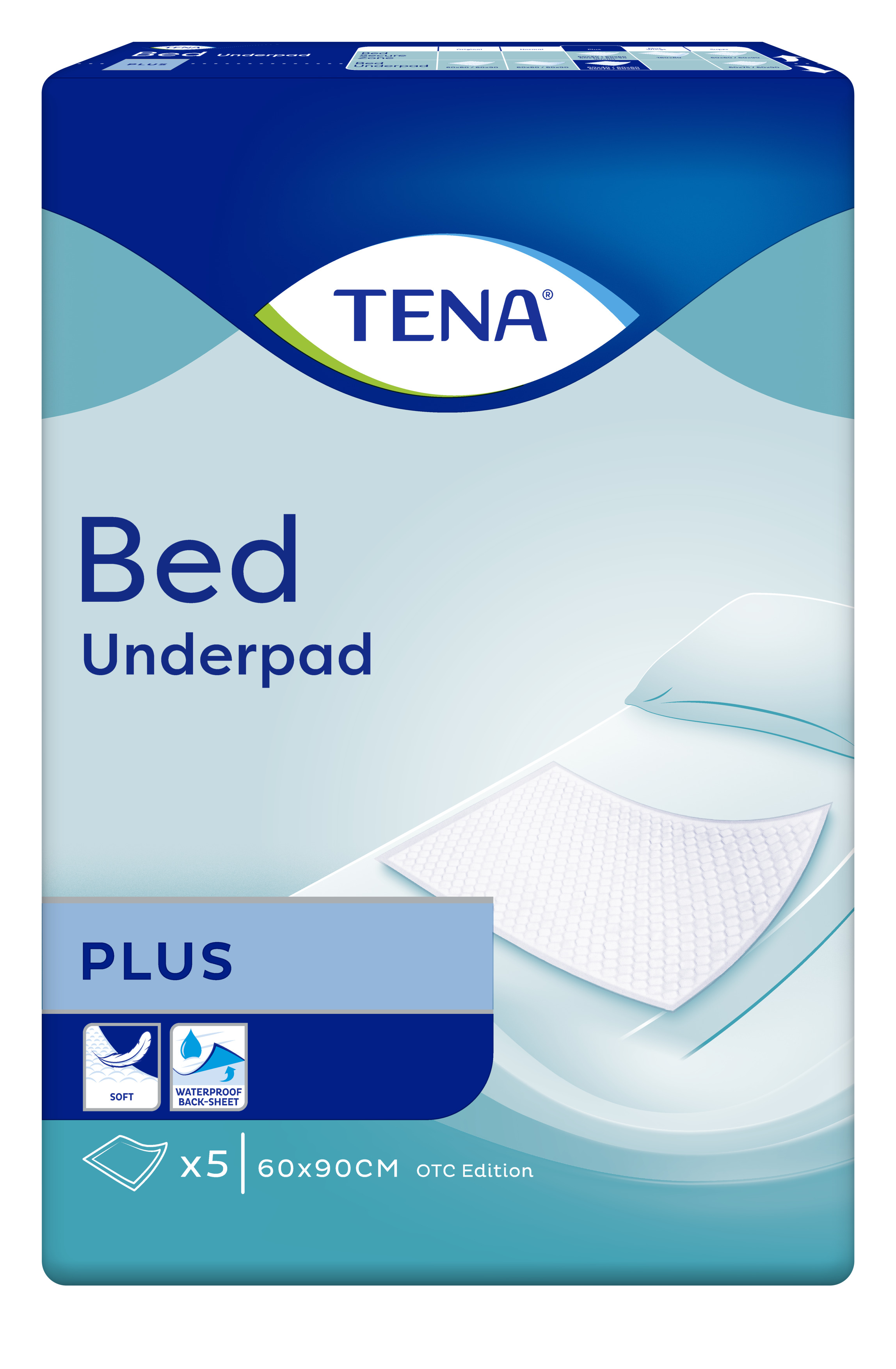 Одноразові пелюшки Tena Bed Plus, 90х60 см, 5 шт. - фото 2