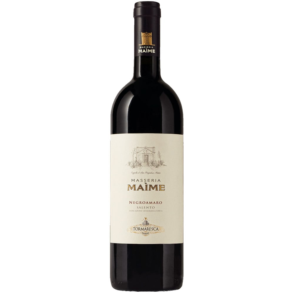 Вино Tormaresca Masseria Maime 2019, червоне, сухе, 0,75 л - фото 1