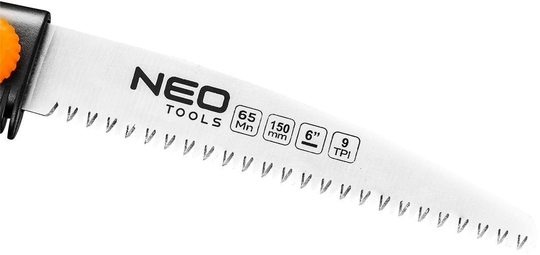 Пила садовая Neo Tools 150 мм выдвижное полотно (42-100) - фото 4