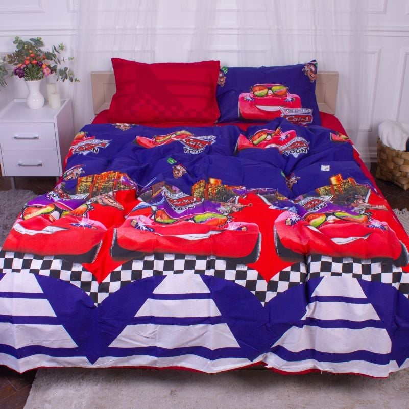 Комплект постельного белья MirSon 17-0585 Вeautiful machines, бязь, детский, разноцветный - фото 1