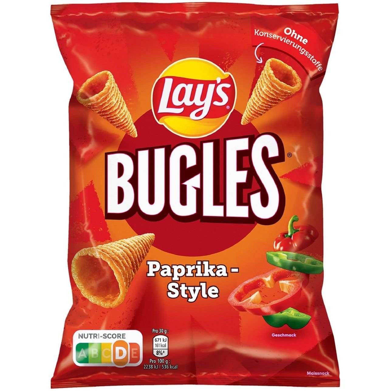 Чипсы Lay's Bugles Paprika Style 95 г (896478) - фото 1