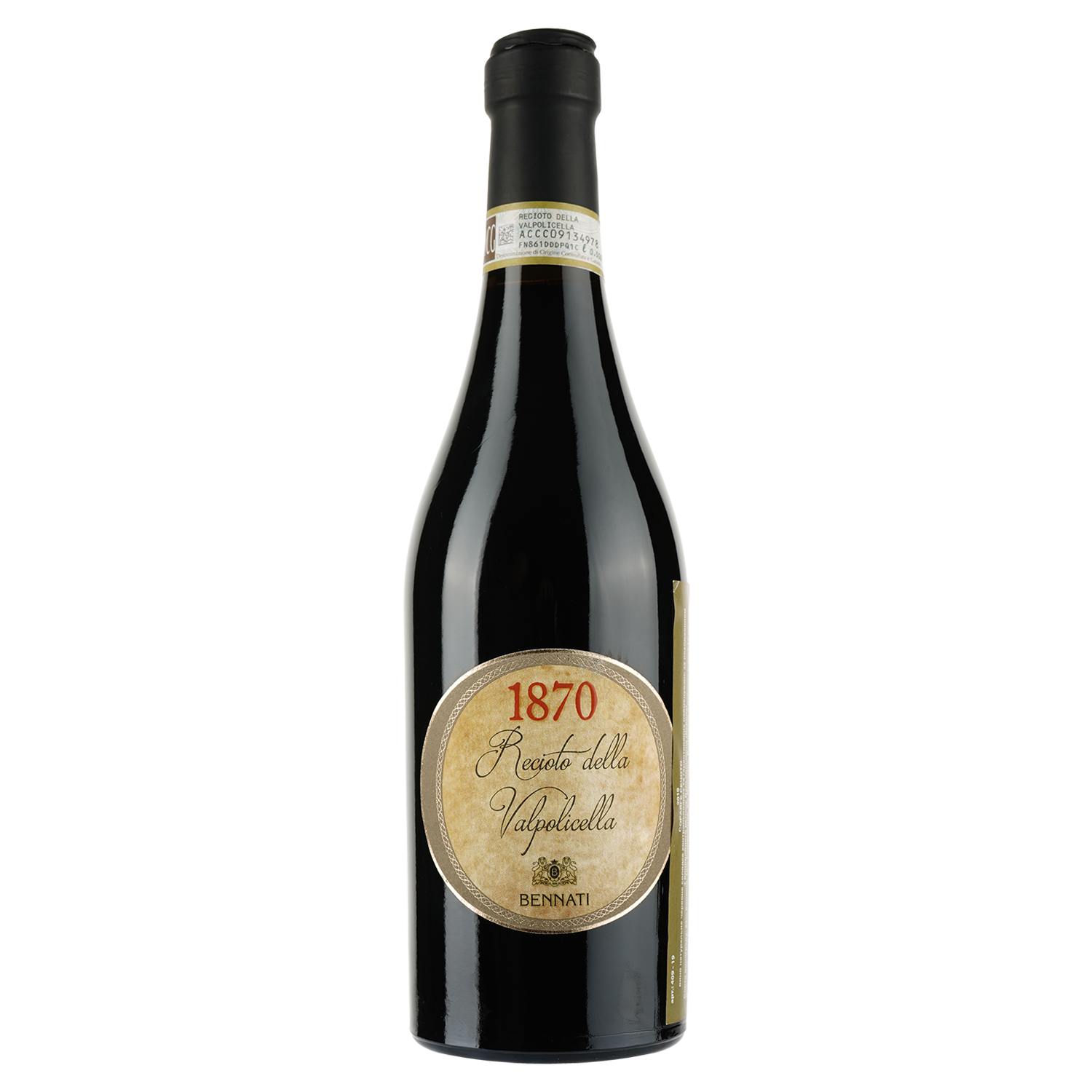Вино Bennati Soraighe Recioto Valpolicella, червоне, солодке, 13%, 0,5 л - фото 1
